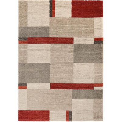 OCI Castle Beppo Teppich - 140x200cm, 20mm, Rot, Beige, Braun - Teppich OCI Castle Beppo Teppich - 140x200cm, 20mm, Rot, Beige, Braun - Teppich