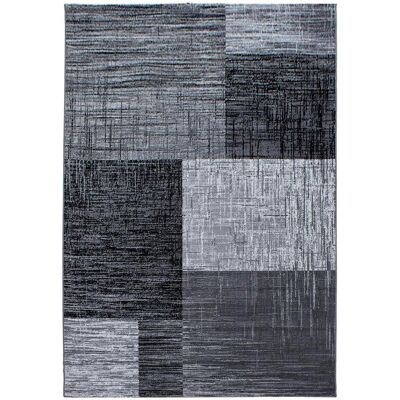 Plus - Kortluvet tæppe Abstrakt Ternet - Schwarz - 140x200 - Rug Plus - Kortluvet tæppe Abstrakt Ternet - Schwarz - 140x200 - Rug