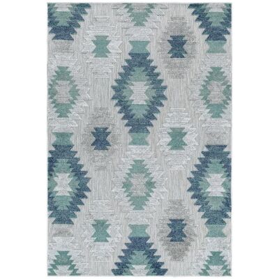 Ayyildiz Bahama Outdoor Teppich - Blau - 140x200cm - Hoch-Tief-Struktur - Rechteck Ayyildiz Bahama Outdoor Teppich - Blau - 140x200cm - Hoch-Tief-Struktur - Rechteck