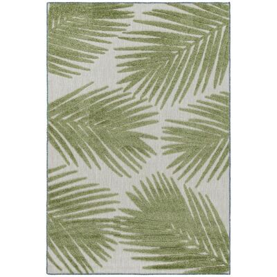 Ayyildiz Bahama Palm Outdoor-Teppich - 140x200cm, grün, Hoch-Tief-Flor Ayyildiz Bahama Palm Outdoor-Teppich - 140x200cm, grün, Hoch-Tief-Flor