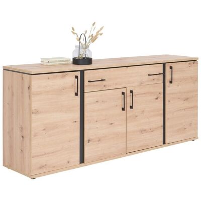 Möbelix , Eichefarben , Holzwerkstoff , 1 Schublade(n) Schubladen , 190x84x42 cm , Möbelix , Eichefarben , Holzwerkstoff , 1 Schublade(n) Schubladen , 190x84x42 cm ,