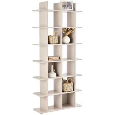 Möbelix , Kaschmir , Holzwerkstoff , 28 Fächer , 79.8x175.2x25.5 cm , Kleinmöbel, Regale, Bücherregale Möbelix , Kaschmir , Holzwerkstoff , 28 Fächer , 79.8x175.2x25.5 cm , Kleinmöbel, Regale, Bücherregale
