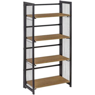 Möbelix , Schwarz, Eichefarben , Metall, Holzwerkstoff , 3 Fächer , 60x124.5x30 cm , Kleinmöbel, Regale, Bücherregale Möbelix , Schwarz, Eichefarben , Metall, Holzwerkstoff , 3 Fächer , 60x124.5x30 cm , Kleinmöbel, Regale, Bücherregale