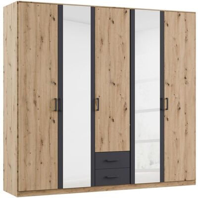 Möbelix , Grau, Eichefarben, Eiche Artisan , Holzwerkstoff , 3 Fächer , 2 Schublade(n) Schubladen , 226x210x54 cm , Blauer Engel, Goldenes M, Made in Germany , umfangreiches Zubehör erhältlich, in verschiedenen Größen erhältlich , Schlafzimmer, Kleidersch Möbelix , Grau, Eichefarben, Eiche Artisan , Holzwerkstoff , 3 Fächer , 2 Schublade(n) Schubladen , 226x210x54 cm , Blauer Engel, Goldenes M, Made in Germany , umfangreiches Zubehör erhältlich, in verschiedenen Größen erhältlich , Schlafzimmer, Kleidersch
