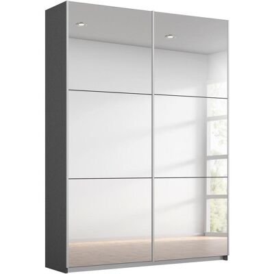 Möbelix , Graphitfarben, Silberfarben , Glas , 2 Fächer , 131x210x59 cm , Blauer Engel, Goldenes M, Made in Germany , umfangreiches Zubehör erhältlich, in verschiedenen Größen erhältlich, Schrankfront mit Spiegel , Schlafzimmer, Kleiderschränke, Schwebetü Möbelix , Graphitfarben, Silberfarben , Glas , 2 Fächer , 131x210x59 cm , Blauer Engel, Goldenes M, Made in Germany , umfangreiches Zubehör erhältlich, in verschiedenen Größen erhältlich, Schrankfront mit Spiegel , Schlafzimmer, Kleiderschränke, Schwebetü
