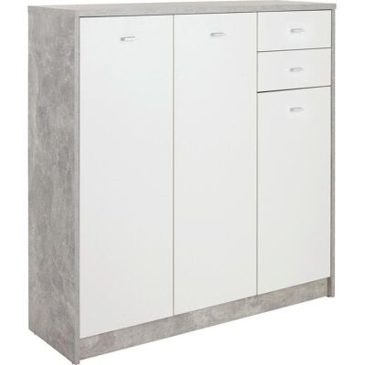 Möbelix , Grau, Weiß , Holzwerkstoff , 5 Fächer , 2 Schublade(n) Schubladen , 109.1x111.4x34.6 cm , Beimöbel erhältlich , Kleinmöbel, Kommoden, Kommoden Möbelix , Grau, Weiß , Holzwerkstoff , 5 Fächer , 2 Schublade(n) Schubladen , 109.1x111.4x34.6 cm , Beimöbel erhältlich , Kleinmöbel, Kommoden, Kommoden