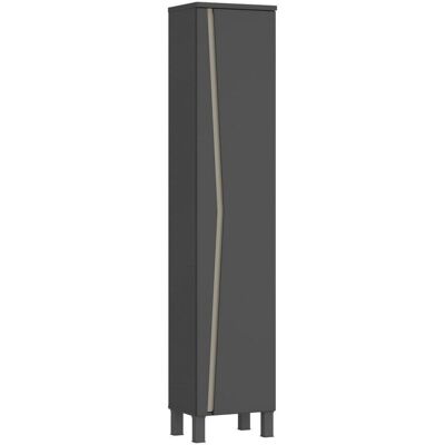 Luca Bessoni , Anthrazit , Holzwerkstoff , 4 Fächer , 40x200x35.3 cm , Luca Bessoni , Anthrazit , Holzwerkstoff , 4 Fächer , 40x200x35.3 cm ,