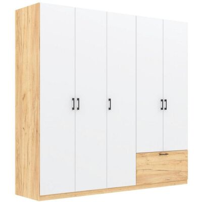 Möbelix , Weiß, Eiche Artisan , Holzwerkstoff , 3 Fächer , 1 Schublade(n) Schubladen , 225x210x54 cm , Schlafzimmer, Kleiderschränke, Drehtürenschränke Möbelix , Weiß, Eiche Artisan , Holzwerkstoff , 3 Fächer , 1 Schublade(n) Schubladen , 225x210x54 cm , Schlafzimmer, Kleiderschränke, Drehtürenschränke