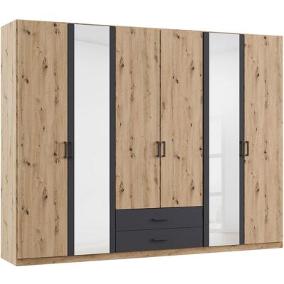 Möbelix , Grau, Eichefarben, Eiche Artisan , Holzwerkstoff , 3 Fächer , 2 Schublade(n) Schubladen , 271x210x54 cm , Blauer Engel, Goldenes M, Made in Germany , umfangreiches Zubehör erhältlich, in verschiedenen Größen erhältlich , Schlafzimmer, Kleidersch Möbelix , Grau, Eichefarben, Eiche Artisan , Holzwerkstoff , 3 Fächer , 2 Schublade(n) Schubladen , 271x210x54 cm , Blauer Engel, Goldenes M, Made in Germany , umfangreiches Zubehör erhältlich, in verschiedenen Größen erhältlich , Schlafzimmer, Kleidersch