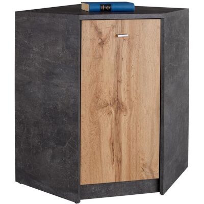 Möbelix , Grau, Eichefarben , Holzwerkstoff , 1 Fächer , 60.9x85.4x60.9 cm , Kleinmöbel, Kommoden, Kommoden Möbelix , Grau, Eichefarben , Holzwerkstoff , 1 Fächer , 60.9x85.4x60.9 cm , Kleinmöbel, Kommoden, Kommoden