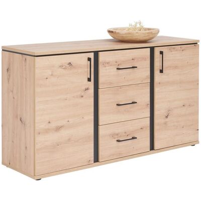 Möbelix , Eichefarben , Holzwerkstoff , 3 Schublade(n) Schubladen , 145x84x42 cm , Kleinmöbel, Kommoden, Sideboards Möbelix , Eichefarben , Holzwerkstoff , 3 Schublade(n) Schubladen , 145x84x42 cm , Kleinmöbel, Kommoden, Sideboards