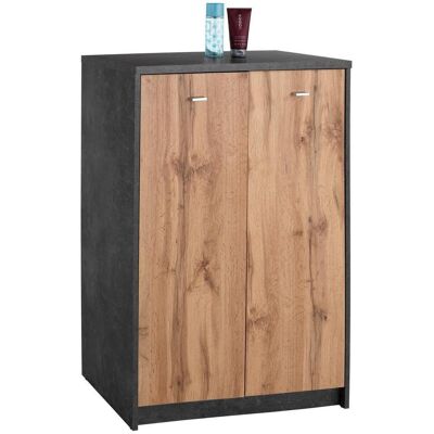 Möbelix , Grau, Eichefarben , Holzwerkstoff , 3 Fächer , 74x111.4x34.6 cm , Kleinmöbel, Kommoden, Kommoden Möbelix , Grau, Eichefarben , Holzwerkstoff , 3 Fächer , 74x111.4x34.6 cm , Kleinmöbel, Kommoden, Kommoden