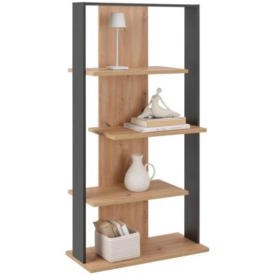 Möbelix , Anthrazit, Eiche Artisan , Holzwerkstoff , 3 Fächer , 80x157.4x35 cm , Kleinmöbel, Regale, Bücherregale Möbelix , Anthrazit, Eiche Artisan , Holzwerkstoff , 3 Fächer , 80x157.4x35 cm , Kleinmöbel, Regale, Bücherregale