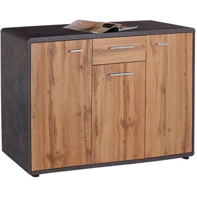 Möbelix , Eichefarben, Dunkelgrau , Holzwerkstoff , 3 Fächer , 1 Schublade(n) Schubladen , 132x87x40 cm , Beimöbel erhältlich , Kleinmöbel, Kommoden, Kommoden Möbelix , Eichefarben, Dunkelgrau , Holzwerkstoff , 3 Fächer , 1 Schublade(n) Schubladen , 132x87x40 cm , Beimöbel erhältlich , Kleinmöbel, Kommoden, Kommoden