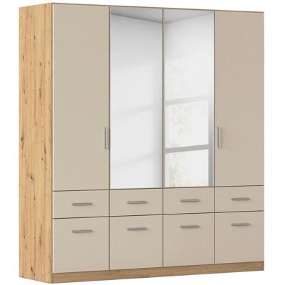 Möbelix , Champagner, Eiche Artisan , Holzwerkstoff , 2 Fächer , 8 Schublade(n) Schubladen , 181x197x54 cm , Blauer Engel, Goldenes M, Made in Germany , Schlafzimmer, Kleiderschränke, Drehtürenschränke Möbelix , Champagner, Eiche Artisan , Holzwerkstoff , 2 Fächer , 8 Schublade(n) Schubladen , 181x197x54 cm , Blauer Engel, Goldenes M, Made in Germany , Schlafzimmer, Kleiderschränke, Drehtürenschränke