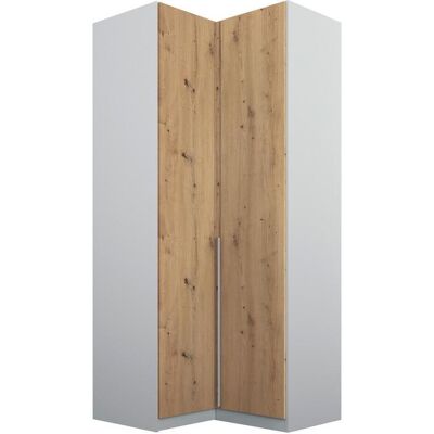 Möbelix , Hellgrau, Eiche Artisan , Holzwerkstoff , 7 Fächer , 100x229x102 cm , Blauer Engel, Goldenes M, BQ - Bündnis für Qualität, Made in Germany, DIN EN ISO 50001 , umfangreiches Zubehör erhältlich , Schlafzimmer, Kleiderschränke, Eckschränke Möbelix , Hellgrau, Eiche Artisan , Holzwerkstoff , 7 Fächer , 100x229x102 cm , Blauer Engel, Goldenes M, BQ - Bündnis für Qualität, Made in Germany, DIN EN ISO 50001 , umfangreiches Zubehör erhältlich , Schlafzimmer, Kleiderschränke, Eckschränke