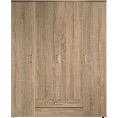Möbelix , Sonoma Eiche , Holzwerkstoff , 7 Fächer , 2 Schublade(n) Schubladen , 160x196x54 cm , Blauer Engel, BQ - Bündnis für Qualität, Made in Germany , Schlafzimmer, Kleiderschränke, Drehtürenschränke Möbelix , Sonoma Eiche , Holzwerkstoff , 7 Fächer , 2 Schublade(n) Schubladen , 160x196x54 cm , Blauer Engel, BQ - Bündnis für Qualität, Made in Germany , Schlafzimmer, Kleiderschränke, Drehtürenschränke