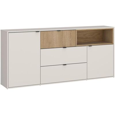 Möbelix , Eichefarben, Beige , Holzwerkstoff , 3 Fächer , 3 Schublade(n) Schubladen , 183.6x86.5x40 cm , Kleinmöbel, Kommoden, Kommoden Möbelix , Eichefarben, Beige , Holzwerkstoff , 3 Fächer , 3 Schublade(n) Schubladen , 183.6x86.5x40 cm , Kleinmöbel, Kommoden, Kommoden