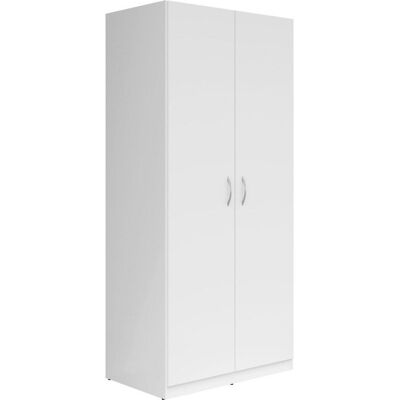 Möbelix , Weiß , Holzwerkstoff , 3 Fächer , 91x197x54 cm , Schlafzimmer, Kleiderschränke, Drehtürenschränke Möbelix , Weiß , Holzwerkstoff , 3 Fächer , 91x197x54 cm , Schlafzimmer, Kleiderschränke, Drehtürenschränke