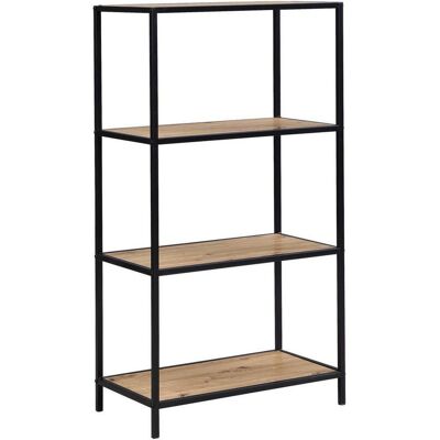 Möbelix , Schwarz, Eiche Artisan , Metall, Holzwerkstoff , 4 Fächer , 60x113x33 cm , Kleinmöbel, Regale, Bücherregale Möbelix , Schwarz, Eiche Artisan , Metall, Holzwerkstoff , 4 Fächer , 60x113x33 cm , Kleinmöbel, Regale, Bücherregale