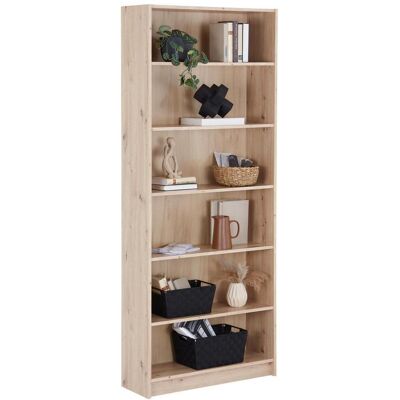 Möbelix , Eiche Artisan , Holzwerkstoff , 5 Fächer , 80x202x28 cm , Möbelix , Eiche Artisan , Holzwerkstoff , 5 Fächer , 80x202x28 cm ,