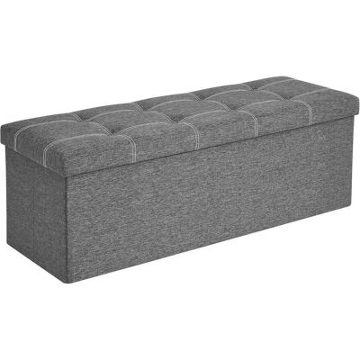 Möbelix , Grau , Textil, Holzwerkstoff , 110x38x38 cm , Ordnen & Aufbewahren, Boxen & Körbe, Kisten & Truhen Möbelix , Grau , Textil, Holzwerkstoff , 110x38x38 cm , Ordnen & Aufbewahren, Boxen & Körbe, Kisten & Truhen