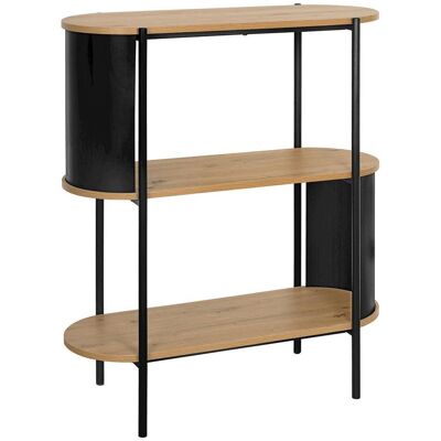 Möbelix , Schwarz, Eiche Artisan , Metall, Holzwerkstoff , 3 Fächer , 80x95x34 cm , Kleinmöbel, Regale, Bücherregale Möbelix , Schwarz, Eiche Artisan , Metall, Holzwerkstoff , 3 Fächer , 80x95x34 cm , Kleinmöbel, Regale, Bücherregale