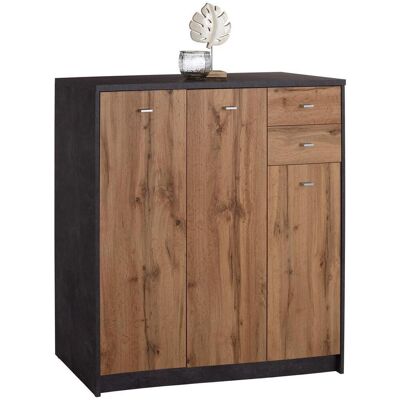 Möbelix , Eichefarben , Holzwerkstoff , 5 Fächer , 2 Schublade(n) Schubladen , 109.1x111.4x34.6 cm , Kleinmöbel, Kommoden, Kommoden Möbelix , Eichefarben , Holzwerkstoff , 5 Fächer , 2 Schublade(n) Schubladen , 109.1x111.4x34.6 cm , Kleinmöbel, Kommoden, Kommoden