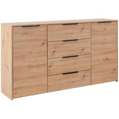 Möbelix , Eiche Artisan , Holzwerkstoff , 4 Schublade(n) Schubladen , 161x93.4x38 cm , Kleinmöbel, Kommoden, Kommoden Möbelix , Eiche Artisan , Holzwerkstoff , 4 Schublade(n) Schubladen , 161x93.4x38 cm , Kleinmöbel, Kommoden, Kommoden