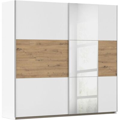 Möbelix , Klar, Weiß, Eiche Artisan , Holzwerkstoff , 2 Fächer , 218x210x59 cm , Blauer Engel, Goldenes M, Made in Germany , Schlafzimmer, Kleiderschränke, Schwebetürenschränke Möbelix , Klar, Weiß, Eiche Artisan , Holzwerkstoff , 2 Fächer , 218x210x59 cm , Blauer Engel, Goldenes M, Made in Germany , Schlafzimmer, Kleiderschränke, Schwebetürenschränke