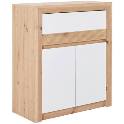James Wood , Weiß, Eichefarben , Eiche , 1 Schublade(n) Schubladen , 84x98x41 cm , Kleinmöbel, Kommoden, Kommoden James Wood , Weiß, Eichefarben , Eiche , 1 Schublade(n) Schubladen , 84x98x41 cm , Kleinmöbel, Kommoden, Kommoden