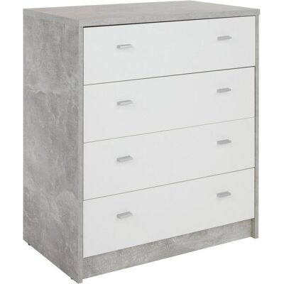 Möbelix , Grau, Weiß , Holzwerkstoff , 4 Schublade(n) Schubladen , 74x85.4x44.5 cm , Beimöbel erhältlich , Kleinmöbel, Kommoden, Kommoden Möbelix , Grau, Weiß , Holzwerkstoff , 4 Schublade(n) Schubladen , 74x85.4x44.5 cm , Beimöbel erhältlich , Kleinmöbel, Kommoden, Kommoden