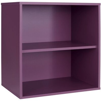 Ondega , Violett , Holzwerkstoff , 1 Fächer , 46x46x25 cm , Beimöbel erhältlich, stehend, hängend , Kleinmöbel, Regale, Bücherregale Ondega , Violett , Holzwerkstoff , 1 Fächer , 46x46x25 cm , Beimöbel erhältlich, stehend, hängend , Kleinmöbel, Regale, Bücherregale