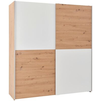 Möbelix , Weiß, Eichefarben, Eiche Artisan , Holzwerkstoff , 2 Fächer , 170x191x59 cm , FSC MIX , Schlafzimmer, Kleiderschränke, Schwebetürenschränke Möbelix , Weiß, Eichefarben, Eiche Artisan , Holzwerkstoff , 2 Fächer , 170x191x59 cm , FSC MIX , Schlafzimmer, Kleiderschränke, Schwebetürenschränke