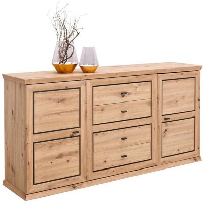 Möbelix , Anthrazit, Eichefarben , Holzwerkstoff , 2 Fächer , 4 Schublade(n) Schubladen , 180x89.5x43 cm , Beimöbel erhältlich , Kleinmöbel, Kommoden, Sideboards Möbelix , Anthrazit, Eichefarben , Holzwerkstoff , 2 Fächer , 4 Schublade(n) Schubladen , 180x89.5x43 cm , Beimöbel erhältlich , Kleinmöbel, Kommoden, Sideboards