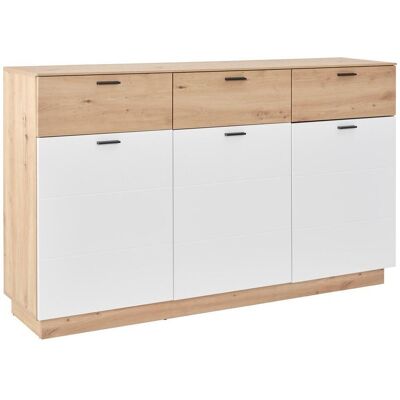 Möbelix , Weiß, Eiche Artisan , Holzwerkstoff , 6 Fächer , 3 Schublade(n) Schubladen , 159.7x97.8x40 cm , Kleinmöbel, Kommoden, Kommoden Möbelix , Weiß, Eiche Artisan , Holzwerkstoff , 6 Fächer , 3 Schublade(n) Schubladen , 159.7x97.8x40 cm , Kleinmöbel, Kommoden, Kommoden