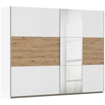 Möbelix , Klar, Weiß, Eiche Artisan , Holzwerkstoff , 3 Fächer , 261x210x59 cm , Blauer Engel, Goldenes M, Made in Germany , Schlafzimmer, Kleiderschränke, Schwebetürenschränke Möbelix , Klar, Weiß, Eiche Artisan , Holzwerkstoff , 3 Fächer , 261x210x59 cm , Blauer Engel, Goldenes M, Made in Germany , Schlafzimmer, Kleiderschränke, Schwebetürenschränke