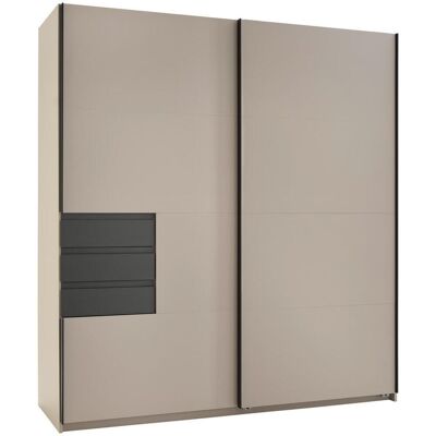 Möbelix , Graphitfarben, Grau, Sahara , Holzwerkstoff , 4 Fächer , 3 Schublade(n) Schubladen , 180x198x65 cm , BQ - Bündnis für Qualität, Made in Germany, DIN EN ISO 9001 , umfangreiches Zubehör erhältlich , Möbelix , Graphitfarben, Grau, Sahara , Holzwerkstoff , 4 Fächer , 3 Schublade(n) Schubladen , 180x198x65 cm , BQ - Bündnis für Qualität, Made in Germany, DIN EN ISO 9001 , umfangreiches Zubehör erhältlich ,