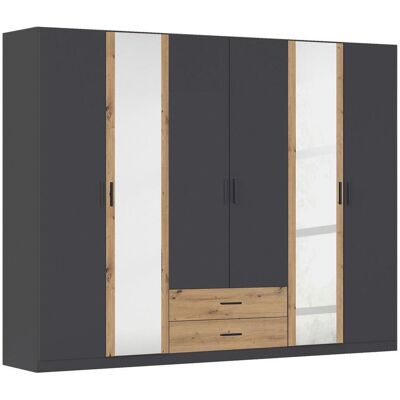 Möbelix , Grau, Eiche Artisan , Holzwerkstoff , 3 Fächer , 2 Schublade(n) Schubladen , 271x210x54 cm , Blauer Engel, Goldenes M, Made in Germany , umfangreiches Zubehör erhältlich, in verschiedenen Größen erhältlich , Möbelix , Grau, Eiche Artisan , Holzwerkstoff , 3 Fächer , 2 Schublade(n) Schubladen , 271x210x54 cm , Blauer Engel, Goldenes M, Made in Germany , umfangreiches Zubehör erhältlich, in verschiedenen Größen erhältlich ,