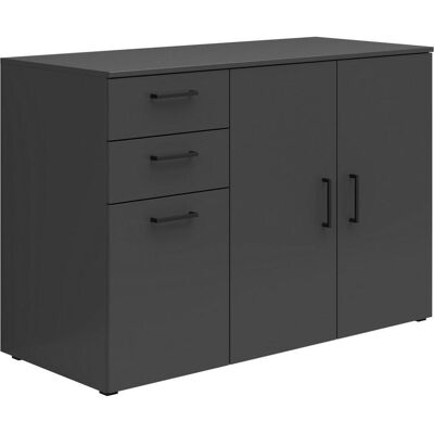 Carryhome Modell KOMODA - 3 Türen, 2 Schubladen - Kommode Carryhome Modell KOMODA - 3 Türen, 2 Schubladen - Kommode