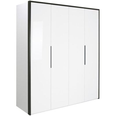 Möbelix , Weiß , Holzwerkstoff , 6 Fächer , 201x221x60 cm , FSC , Schlafzimmer, Kleiderschränke, Drehtürenschränke Möbelix , Weiß , Holzwerkstoff , 6 Fächer , 201x221x60 cm , FSC , Schlafzimmer, Kleiderschränke, Drehtürenschränke
