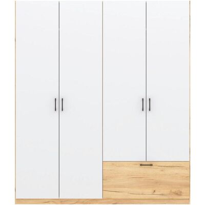 Möbelix , Weiß, Eiche Artisan , Holzwerkstoff , 2 Fächer , 1 Schublade(n) Schubladen , 180x210x54 cm , Möbelix , Weiß, Eiche Artisan , Holzwerkstoff , 2 Fächer , 1 Schublade(n) Schubladen , 180x210x54 cm ,