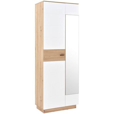 Möbelix , Weiß, Eiche Artisan , Holzwerkstoff , 4 Fächer , 75x207.4x40 cm , Möbelix , Weiß, Eiche Artisan , Holzwerkstoff , 4 Fächer , 75x207.4x40 cm ,