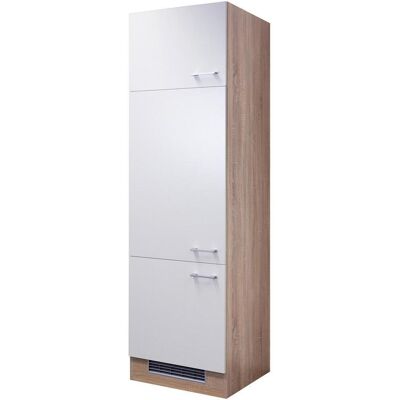 Flex-Well Samoa Wand Schrank - 3 Türen - Weiß & Sonoma Eiche Flex-Well Samoa Wand Schrank - 3 Türen - Weiß & Sonoma Eiche
