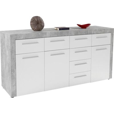 Möbelix , Grau, Weiß , Holzwerkstoff , 3 Fächer , 7 Schublade(n) Schubladen , 194x86x45 cm , Beimöbel erhältlich , Kleinmöbel, Kommoden, Kommoden Möbelix , Grau, Weiß , Holzwerkstoff , 3 Fächer , 7 Schublade(n) Schubladen , 194x86x45 cm , Beimöbel erhältlich , Kleinmöbel, Kommoden, Kommoden