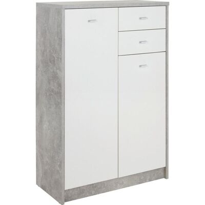 Möbelix , Grau, Weiß , Holzwerkstoff , 5 Fächer , 2 Schublade(n) Schubladen , 74x111.4x34.6 cm , Beimöbel erhältlich , Kleinmöbel, Kommoden, Kommoden Möbelix , Grau, Weiß , Holzwerkstoff , 5 Fächer , 2 Schublade(n) Schubladen , 74x111.4x34.6 cm , Beimöbel erhältlich , Kleinmöbel, Kommoden, Kommoden