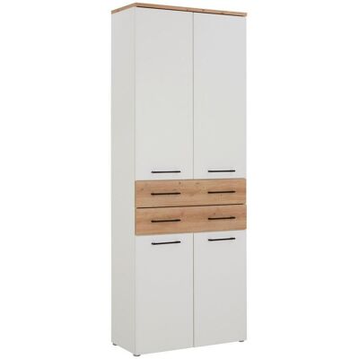 Möbelix , Weiß, Eichefarben , Holzwerkstoff , 3 Fächer , 2 Schublade(n) Schubladen , 80x220x38 cm , Büromöbel, Aktenschränke & Aktenregale, Aktenschränke Möbelix , Weiß, Eichefarben , Holzwerkstoff , 3 Fächer , 2 Schublade(n) Schubladen , 80x220x38 cm , Büromöbel, Aktenschränke & Aktenregale, Aktenschränke