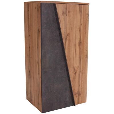 Möbelix , Eichefarben, Dunkelgrau , Holzwerkstoff , 3 Fächer , 77x134x37 cm , Typenauswahl, stehend , Kleinmöbel, Kommoden, Highboards Möbelix , Eichefarben, Dunkelgrau , Holzwerkstoff , 3 Fächer , 77x134x37 cm , Typenauswahl, stehend , Kleinmöbel, Kommoden, Highboards