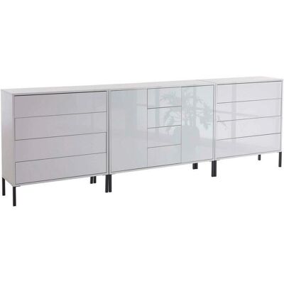 Mid.you , Weiß, Weiß Hochglanz , Holzwerkstoff , 2 Fächer , 12 Schublade(n) Schubladen , 264x86x33 cm , Made in Germany , erweiterbar, stehend, in verschiedenen Holzdekoren erhältlich , Kleinmöbel, Kommoden, Sideboards Mid.you , Weiß, Weiß Hochglanz , Holzwerkstoff , 2 Fächer , 12 Schublade(n) Schubladen , 264x86x33 cm , Made in Germany , erweiterbar, stehend, in verschiedenen Holzdekoren erhältlich , Kleinmöbel, Kommoden, Sideboards