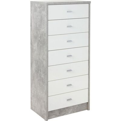 Möbelix , Grau, Weiß , Holzwerkstoff , 7 Schublade(n) Schubladen , 50x111.4x34.6 cm , Beimöbel erhältlich , Kleinmöbel, Kommoden, Kommoden Möbelix , Grau, Weiß , Holzwerkstoff , 7 Schublade(n) Schubladen , 50x111.4x34.6 cm , Beimöbel erhältlich , Kleinmöbel, Kommoden, Kommoden